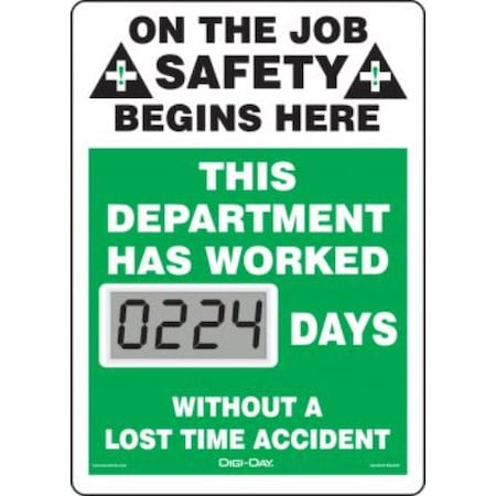 Accuform MINI DIGIDAY ELECTRONIC SCOREBOARDS SCL224 SCL224